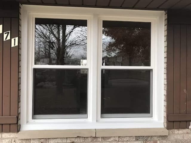 New Ampro vinyl replacement window installed