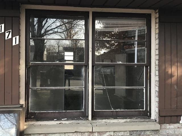 Original window before Ampro replacement